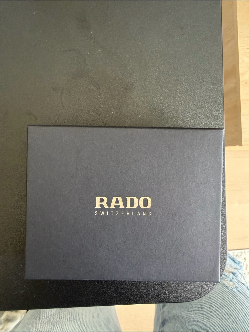 Rado Presentation Box in Deep Blue with Gold Logo